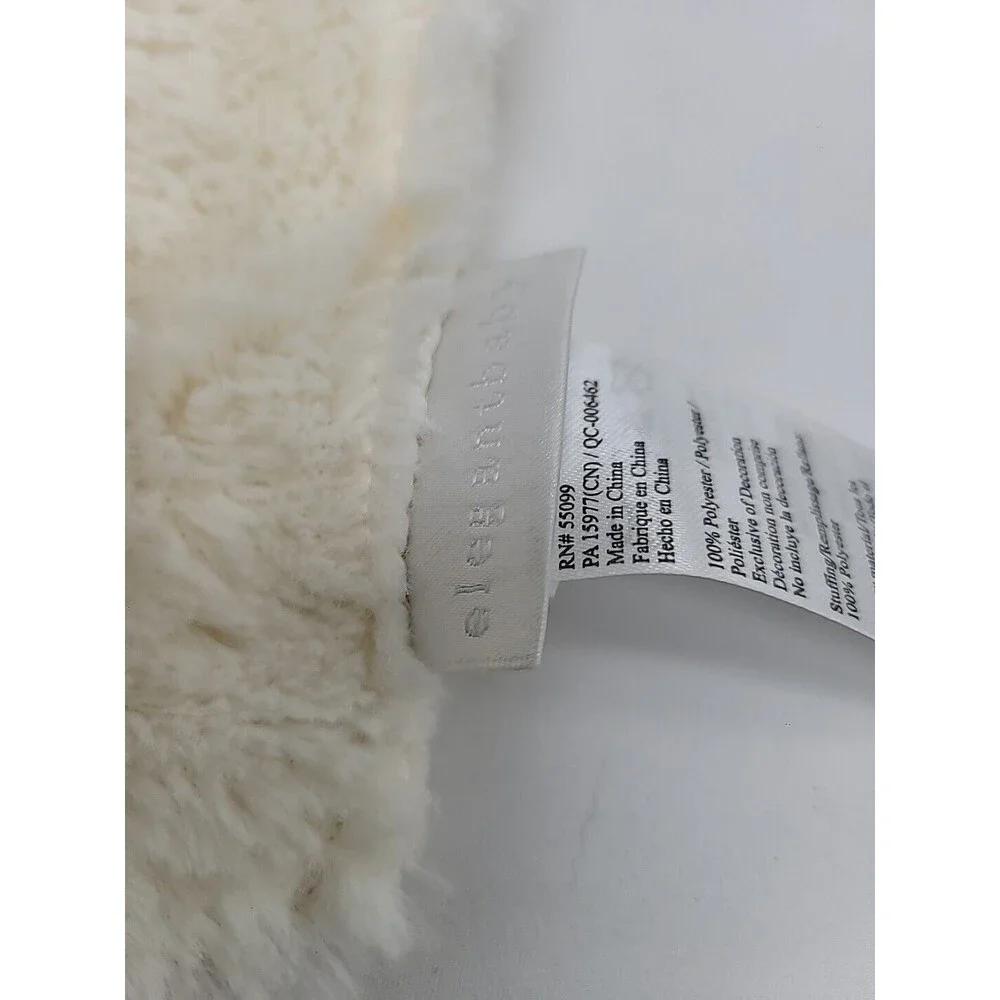 Elegant Baby White Lamb Lovey Security Blanket Replacement 10" X 10" Leui - Picture 3 of 16